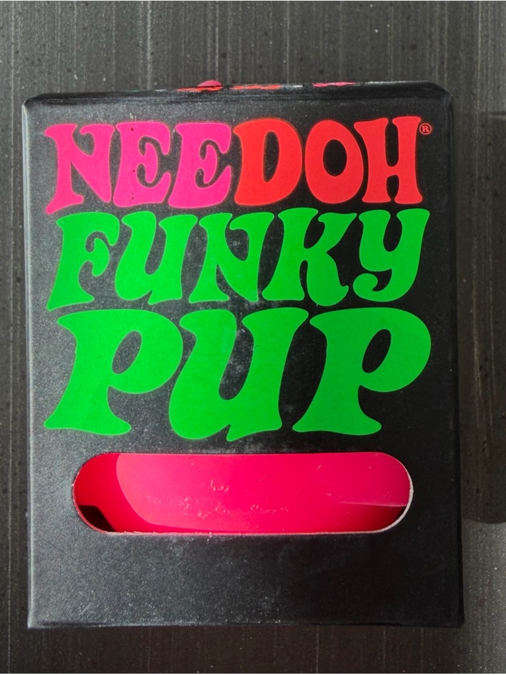 Schylling NeeDoh Funky Pup Stress Toy - Hot Pink - Picture 2 of 4